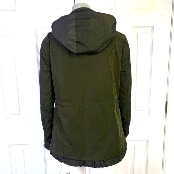Michael KORS  green jacket with hoodie size xs - Picture 7 of 16